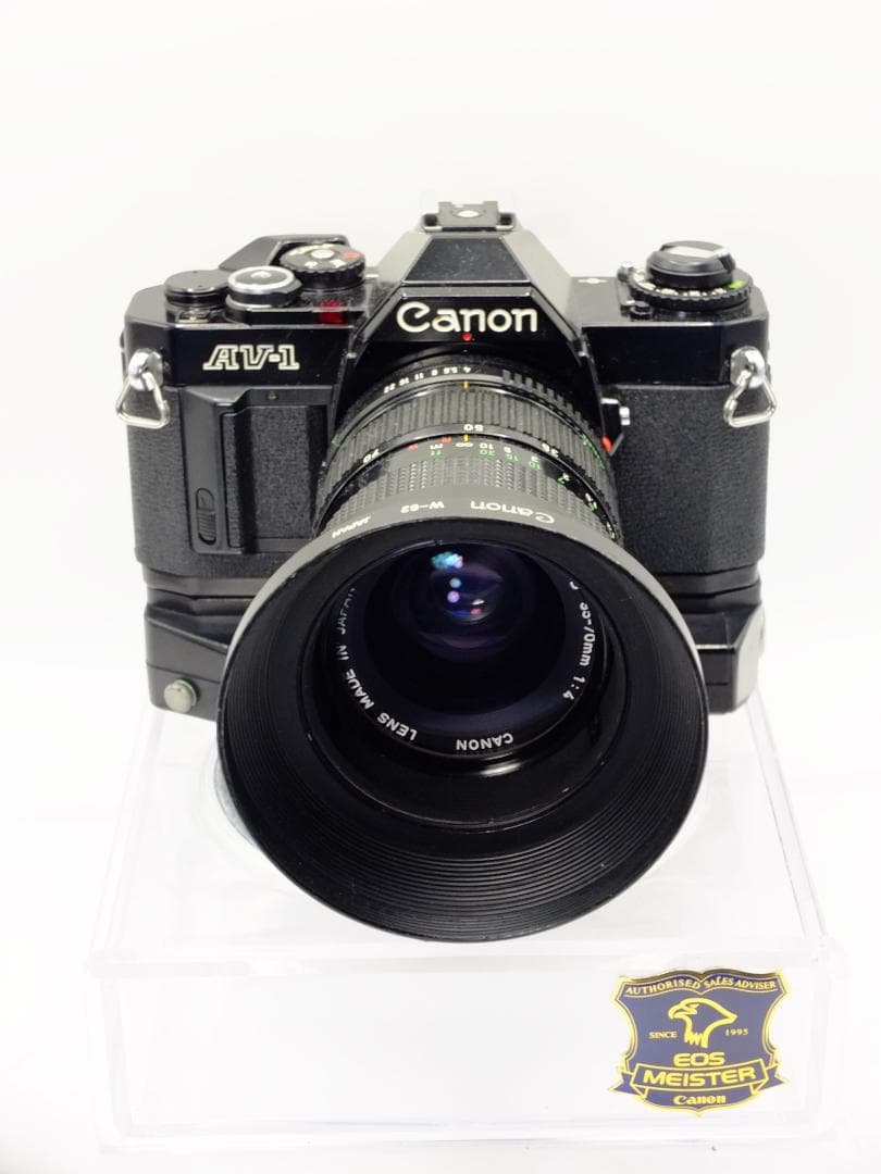 【実写確認済整備品】キャノンAV-1ブラック／ニューFD35-70mmf4付