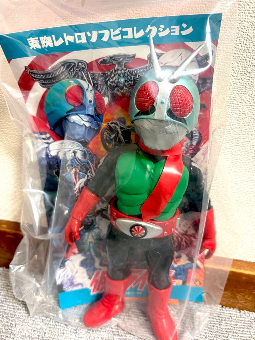 東映レトロソフビコレクション　仮面ライダー 新1号　新2号　ダブルライダーカラー