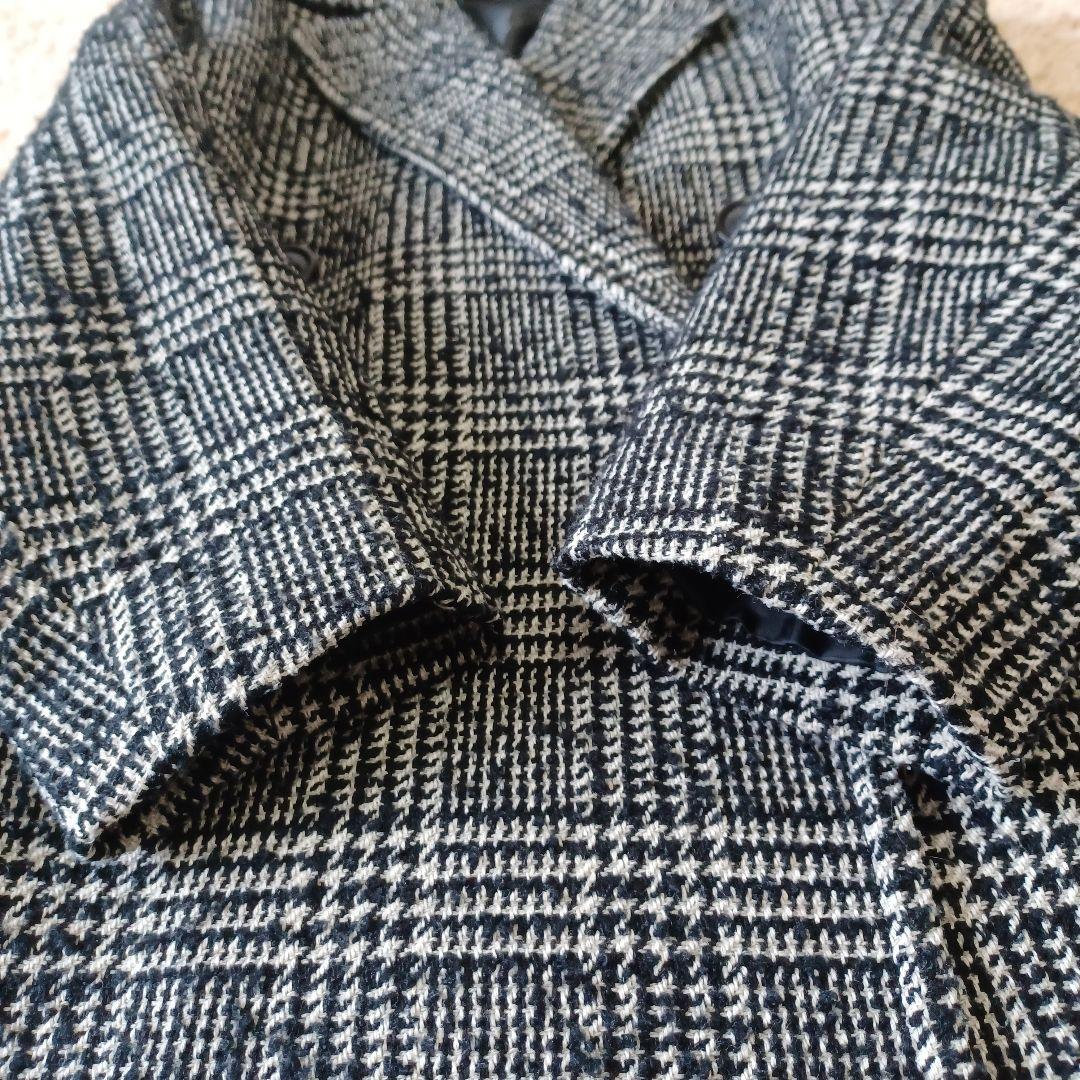 ユナイテッドトウキョウ　チェックコート　チェスターコート　ツイード
