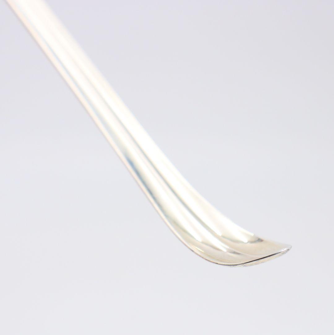 銀製茶杓 刻印有り 約15g 茶道具　V859　N6