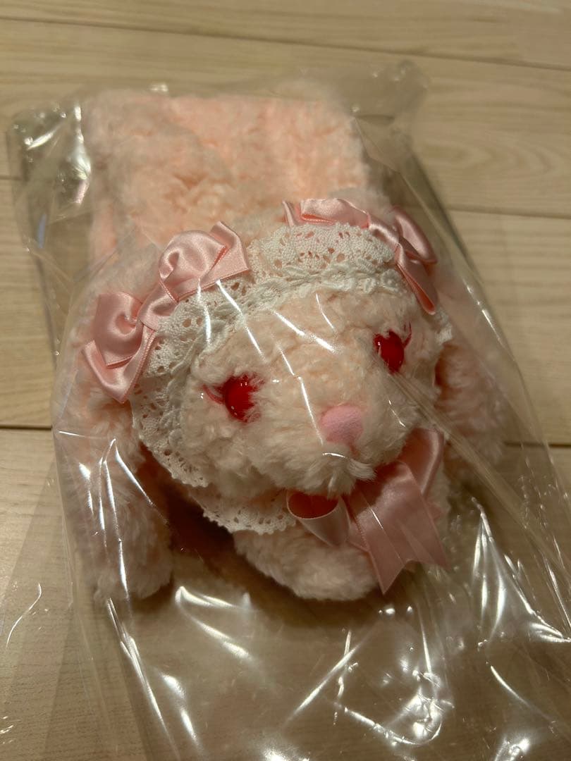 BABY♡ うさくみゃマフラー ピンク　うさくみゃちゃん