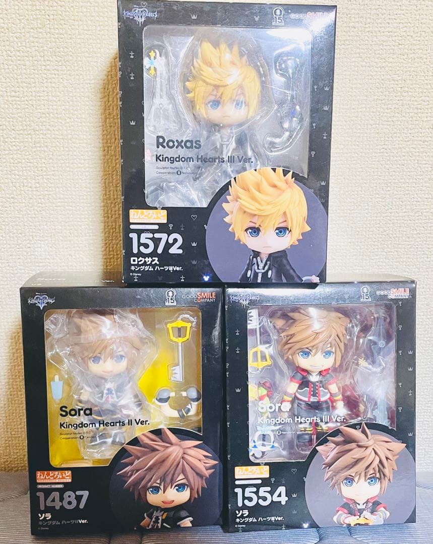 ねんどろいど キングダムハーツ ソラ リク ロクサスセット 新品未開封あり