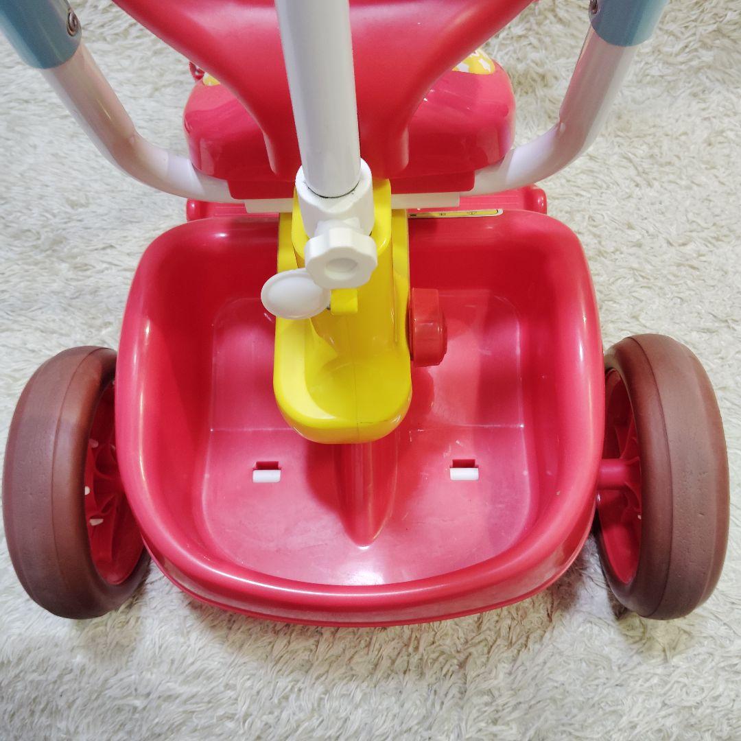 【良品】アンパンマン 三輪車 舵とり棒 ガード 折りたたみ ANPANMAN