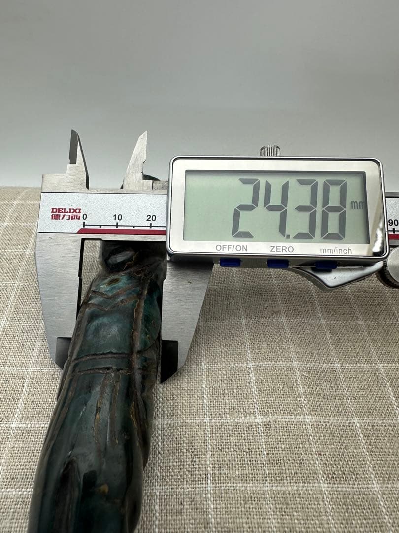 【古美術 】蔵伝天珠 旧蔵 置物 巻珠戦漢古玉 旧藏品 126g