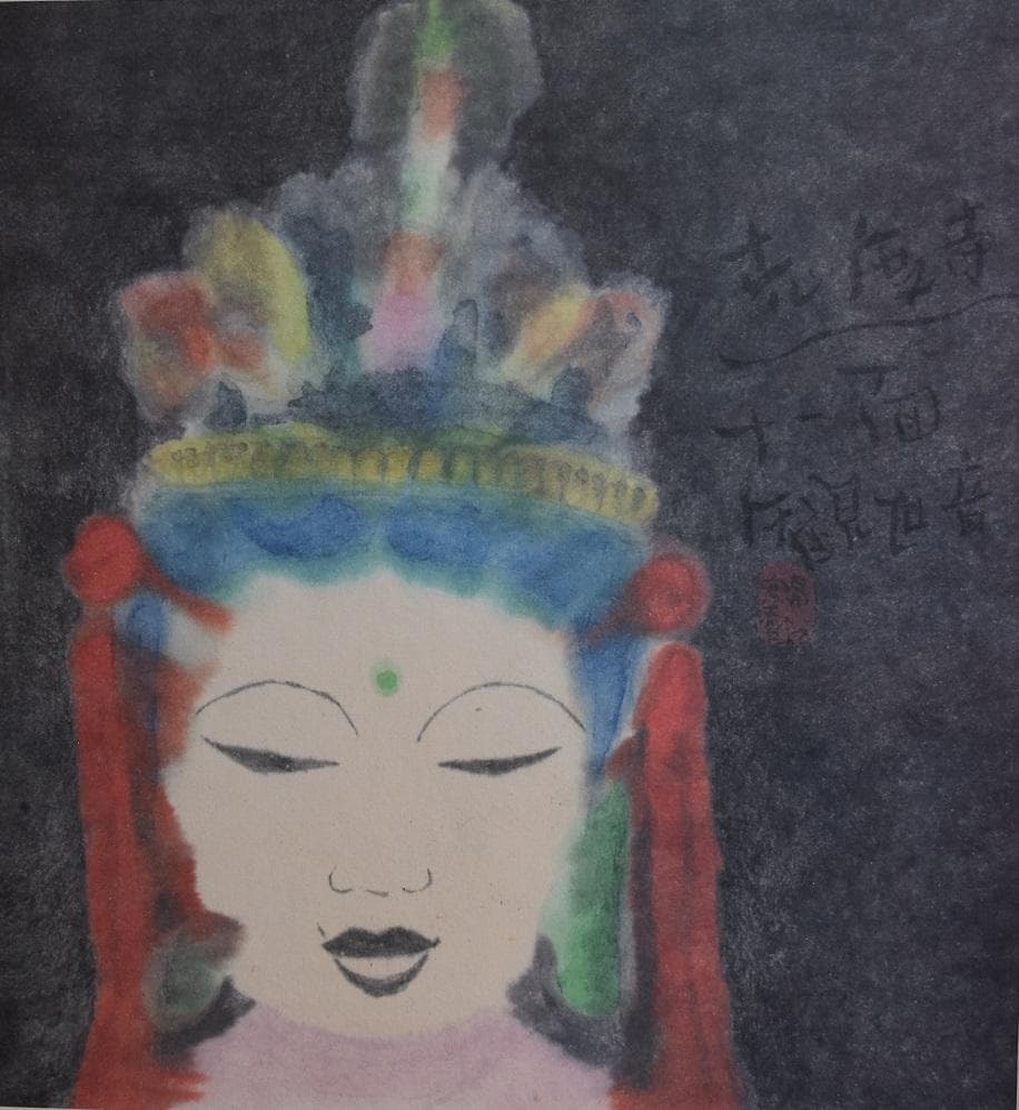 NHK趣味悠々・日本画講師　片岡鶴太郎・流水墨画　人気作者