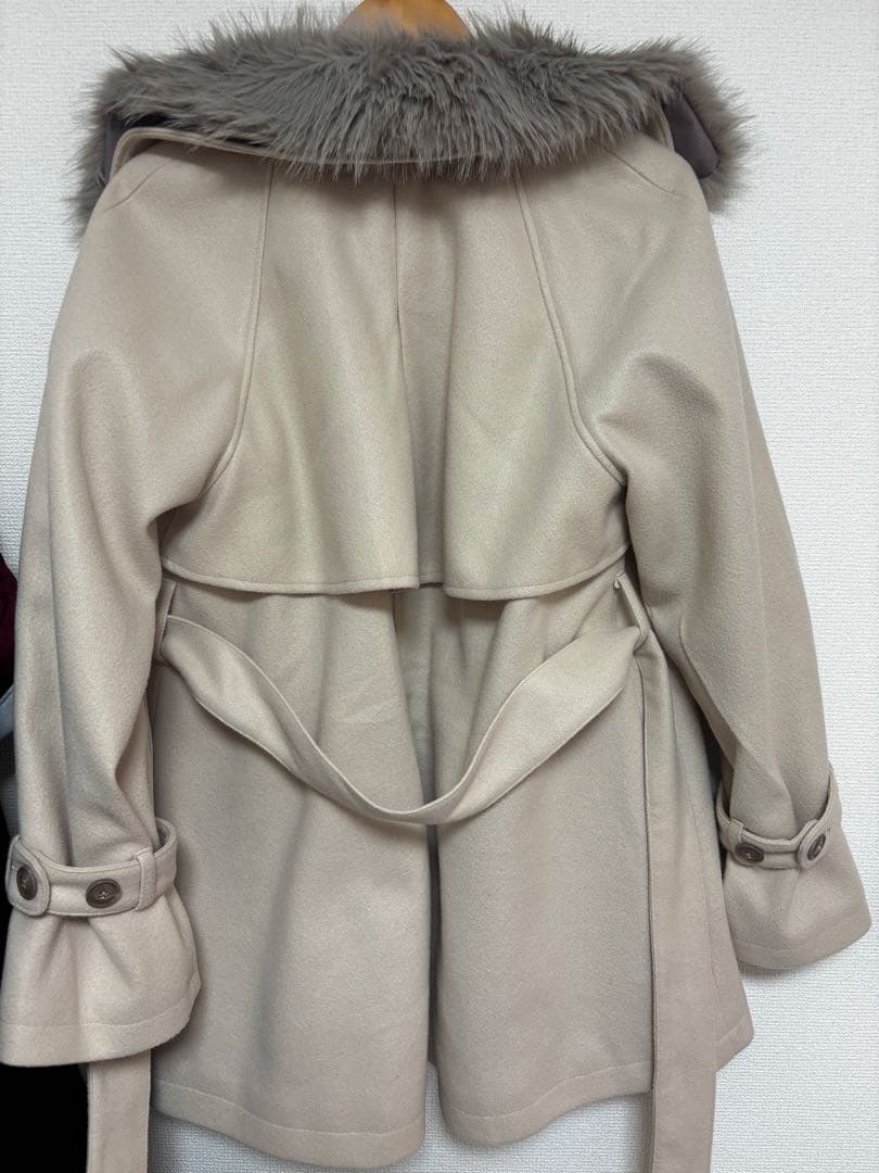 OLIVEdesOLIVEファーティペットミドル丈コート