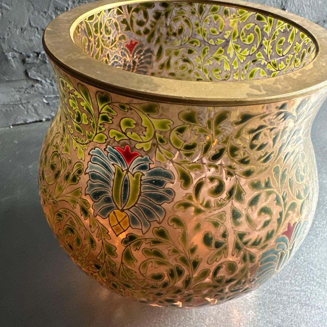 ヴィンテージ素敵すぎる！ずっしり　金彩 花瓶