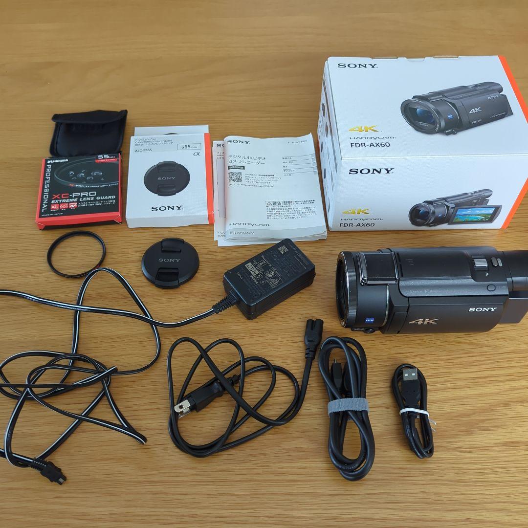 SONY FDR-AX60 4Kビデオカメラ 本体 アクセサリーセット