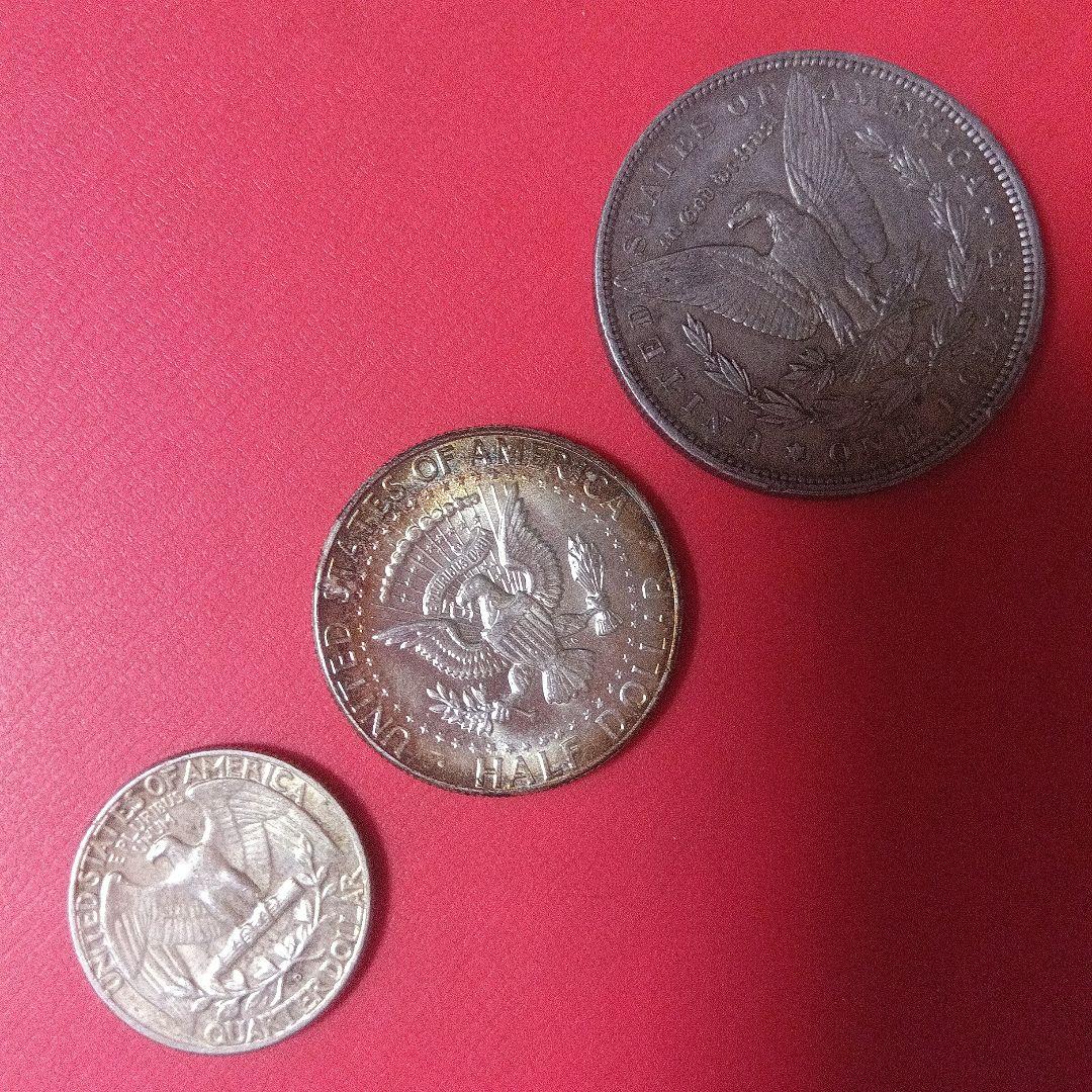 アメリカ銀貨 1896年 モルガン/1964年 ケネディ/1964年 ワシントン