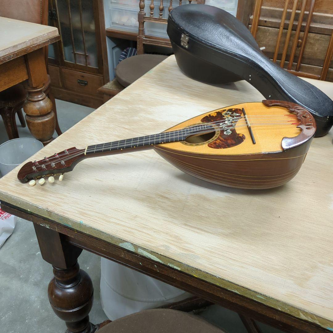 マンドリン　石川東一郎　1966年制作　螺鈿　べっ甲　アンティーク　ケース付き