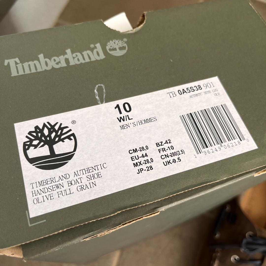 靴 Timberland 3EYE LUG OLIVE 28cm