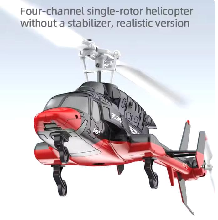 ERA A61 ブラック + レッド ホビーラジコンヘリ