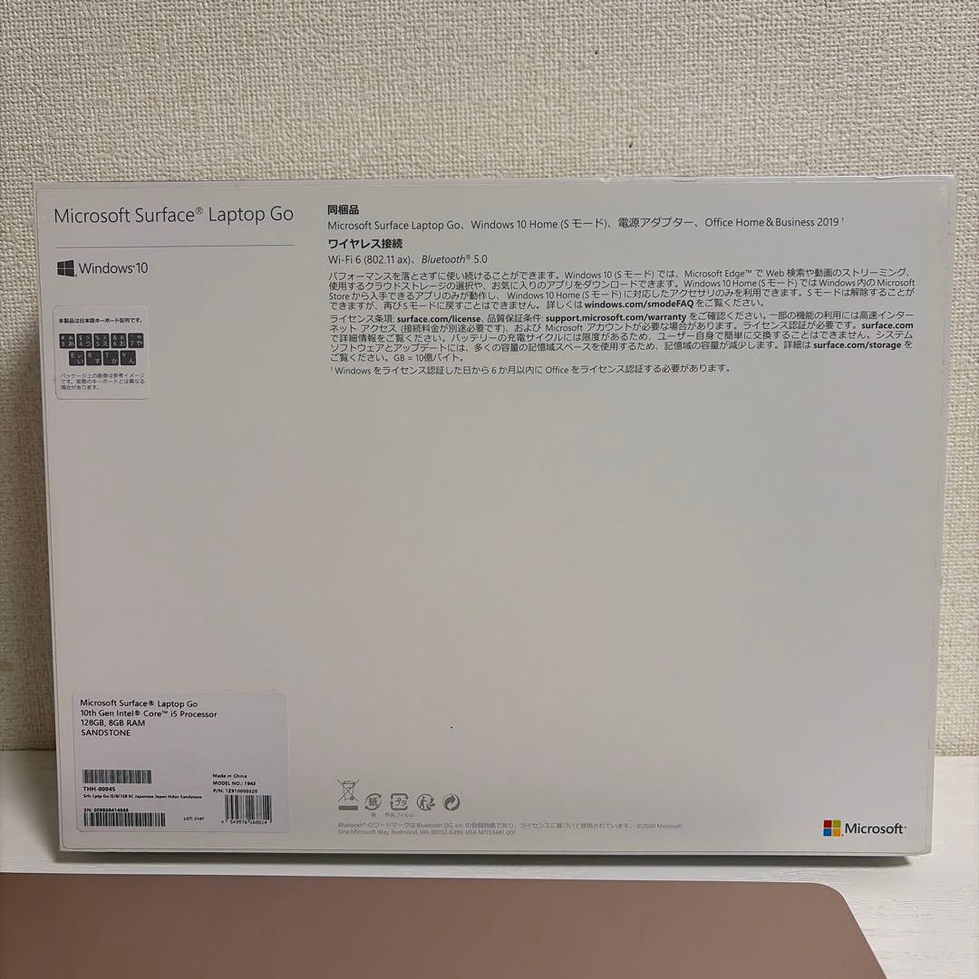 Microsoft Surface Laptop Go サンドストーム