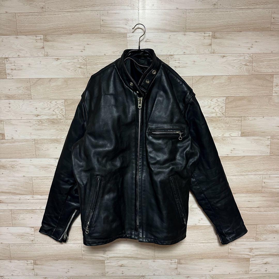 ✨Schott ショット 141 シングルレザーライダースジャケット 黒 40✨