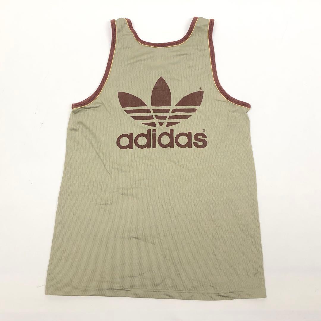 【80's】adidas《アディダス 》古着 メッシュ タンクトップ / L