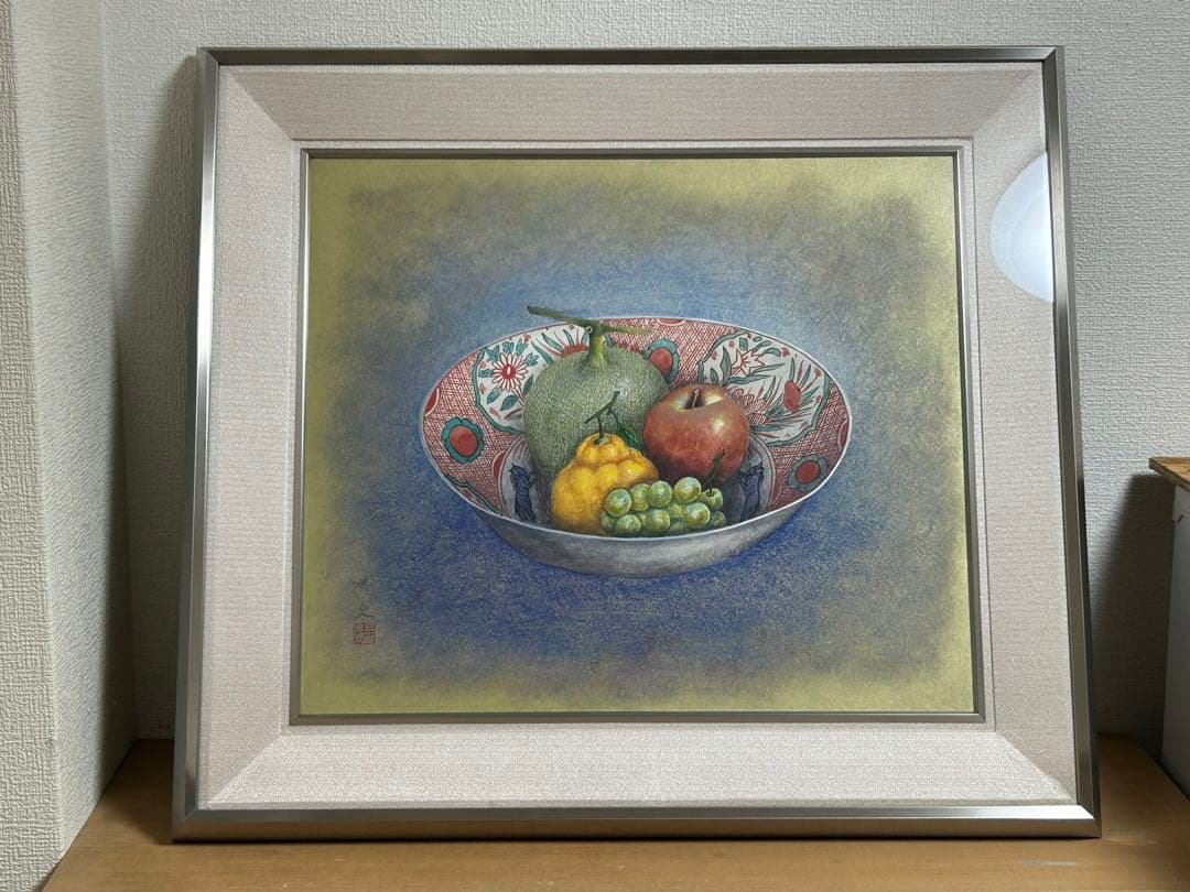 五十川昇来　静物　F10号　日本画