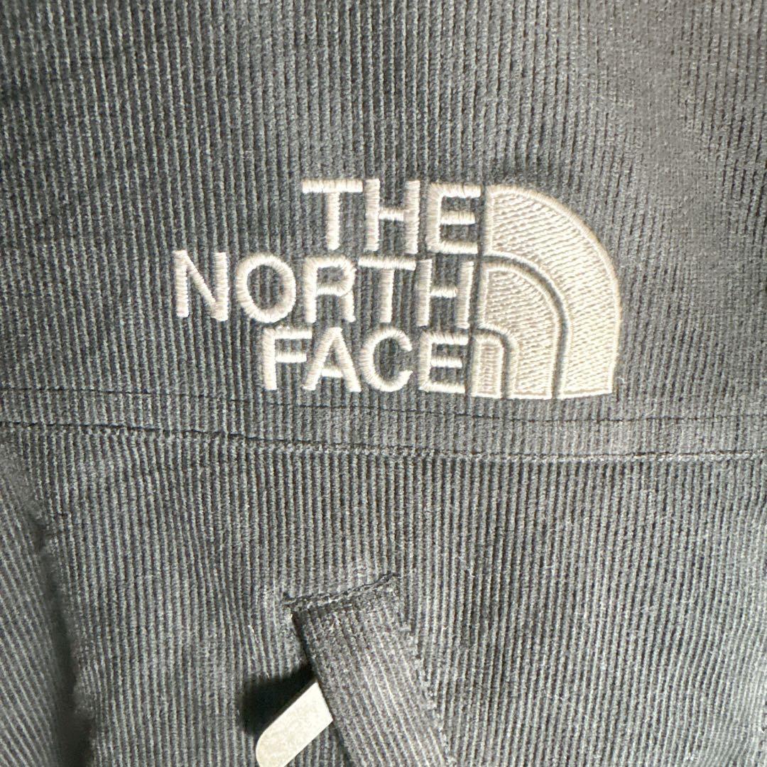 ノースフェイス コーデュロイ ジャケット L 刺繍ロゴ ドローコード付□