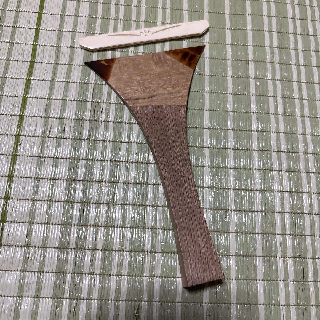 三味線　撥　バチ　鼈甲　べっこう　木製　明石