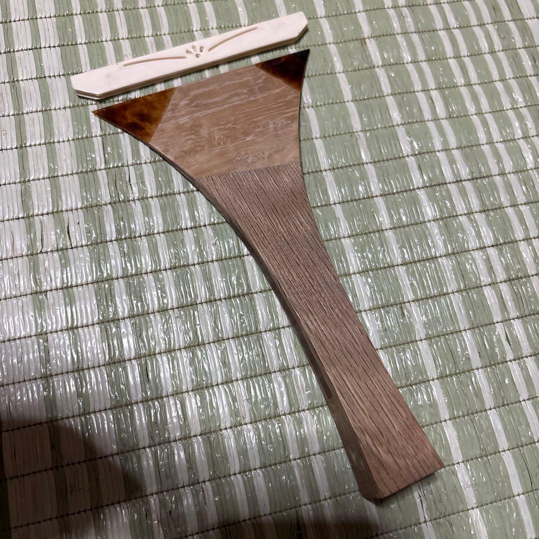 三味線　撥　バチ　鼈甲　べっこう　木製　明石