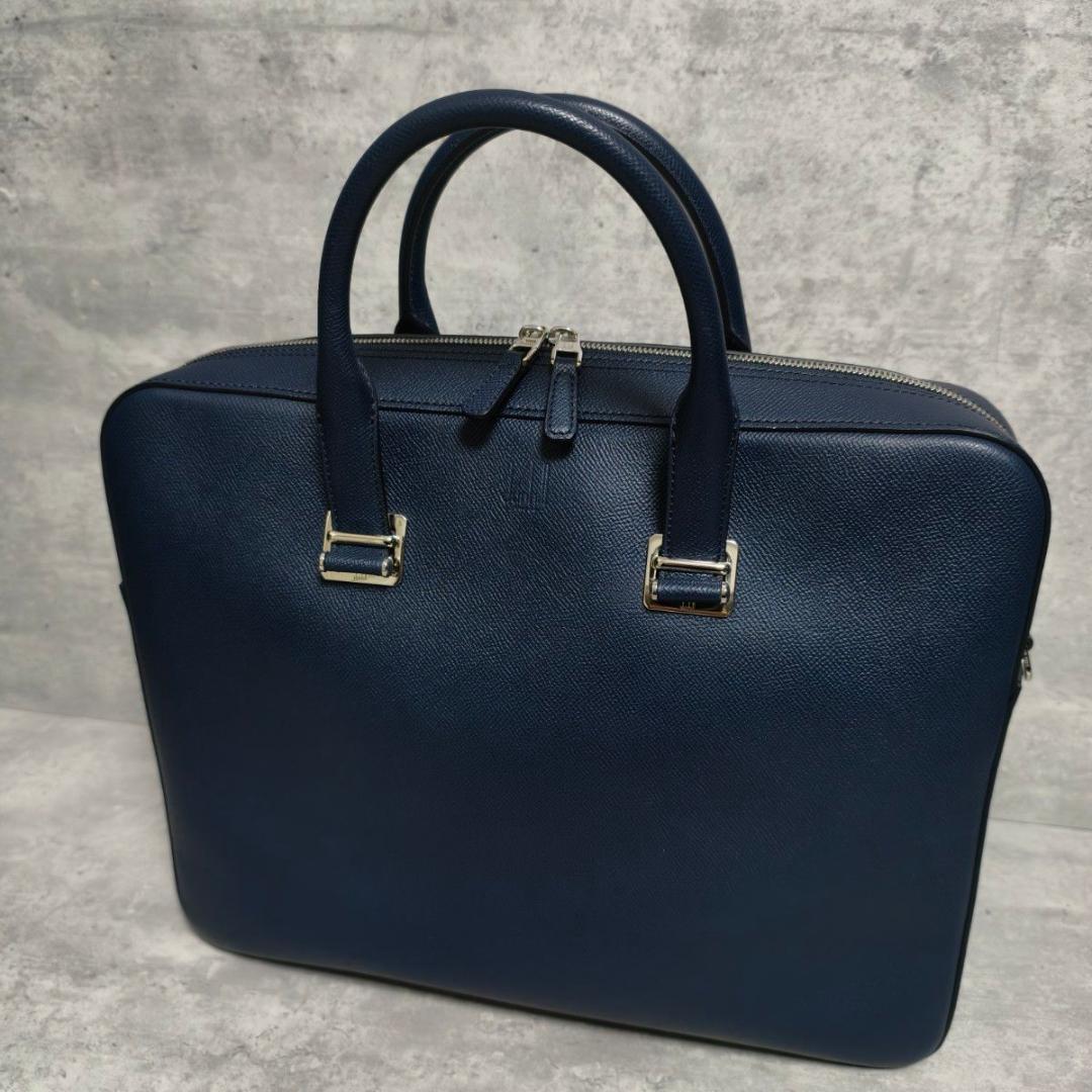 【極美品】dunhill ダンヒル カドガン ブリーフケース ネイビー