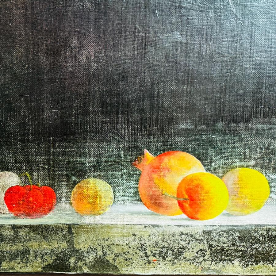 2001年 藤井武 油彩 F22号 縦24cm 横66cm 世界に1枚の絵