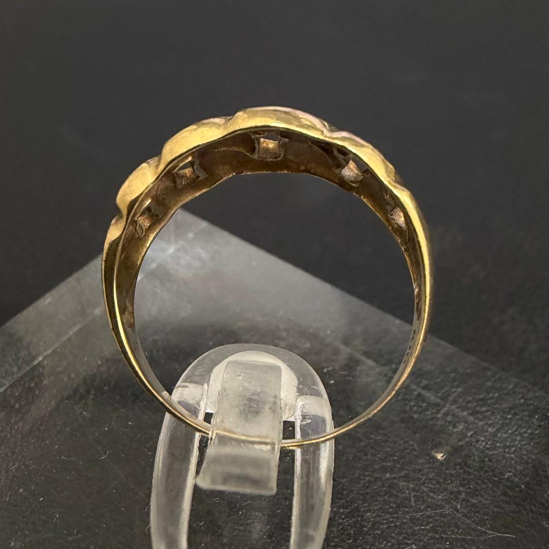 (C010917) K18リング 約10号 18金YG 指輪