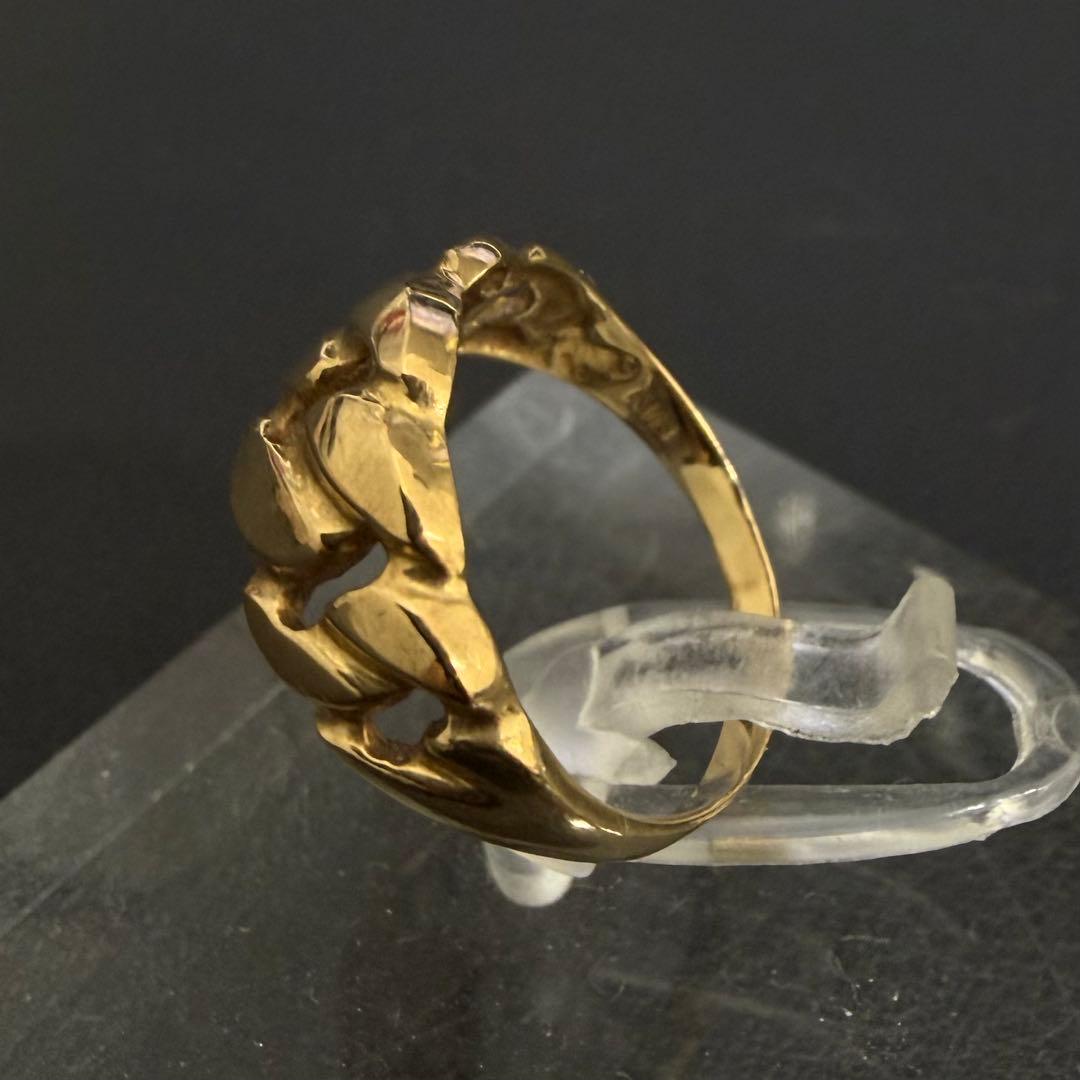 (C010917) K18リング 約10号 18金YG 指輪