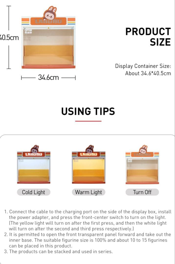 POPMART ラブブ Wacky Mart シリーズ コンテナ 展示ボックス