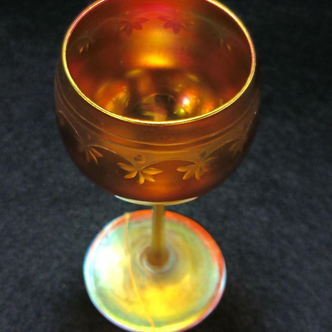 Y1081-10 ルイス・カムフォート・ティファニー作 ファブリルガラス グラス