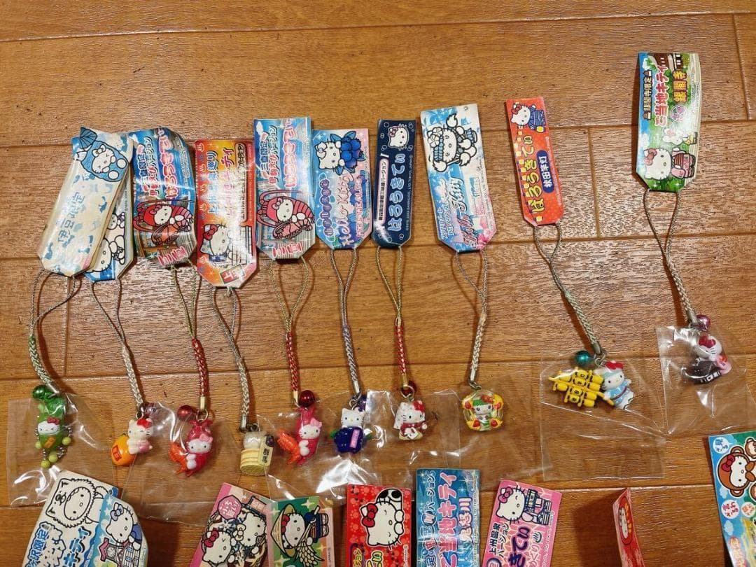 ご当地キティ ハローキティ 根付 ストラップ 大量 まとめ 113個 廃盤