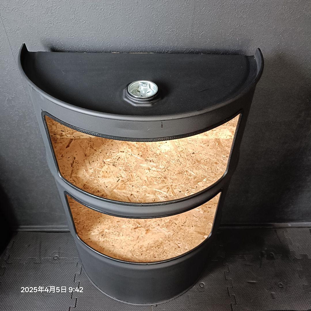 200㍑ドラム缶remakeBOX！マッドブラック