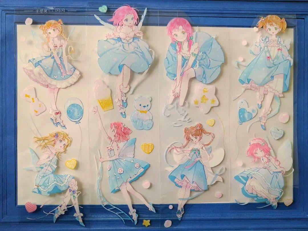 ✩再販✩J71＃閃閃(PET)差只小恐竜切り売り海外人物マステ女の子