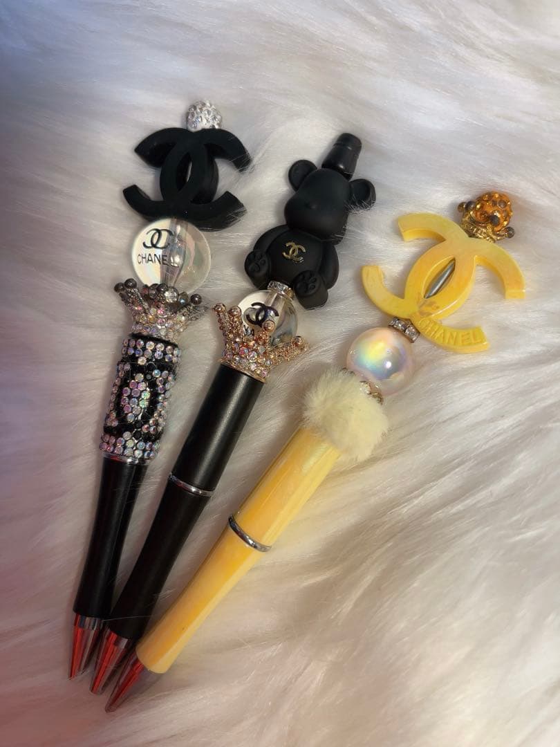 ✧︎*。CHANEL ボールペン 3本セット ブラック ゴールドイエロー