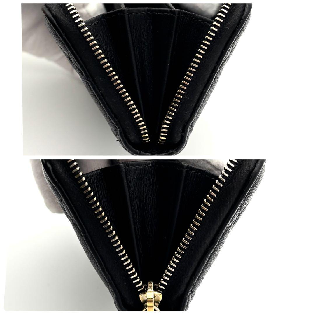 ☆箱付☆高級美品☆シャネル ラウンドファスナー ケース 財布 ココマーク