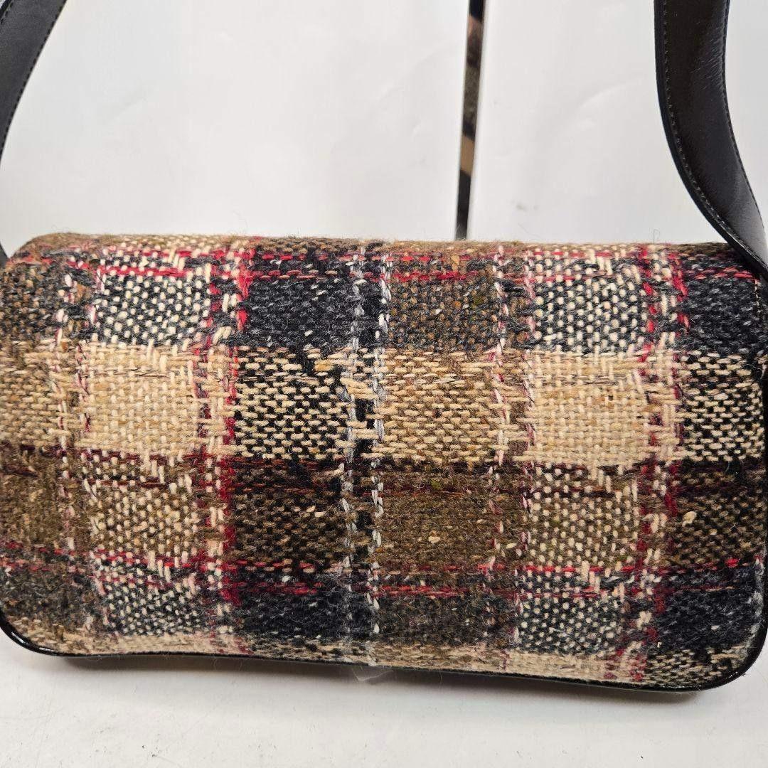激レア美品 BURBERRY ツイード ノバチェック ショルダーバッグ