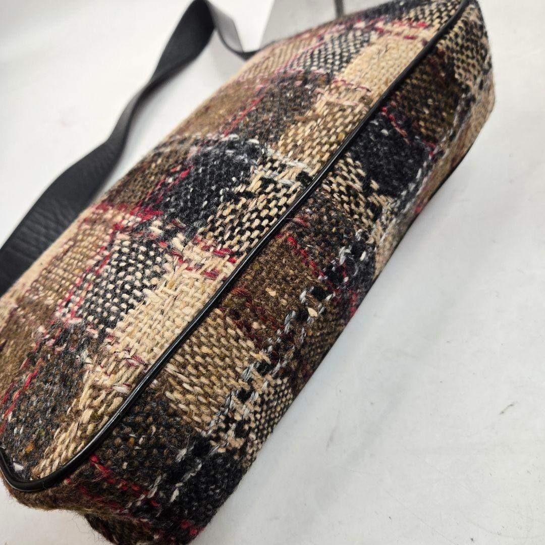 激レア美品 BURBERRY ツイード ノバチェック ショルダーバッグ