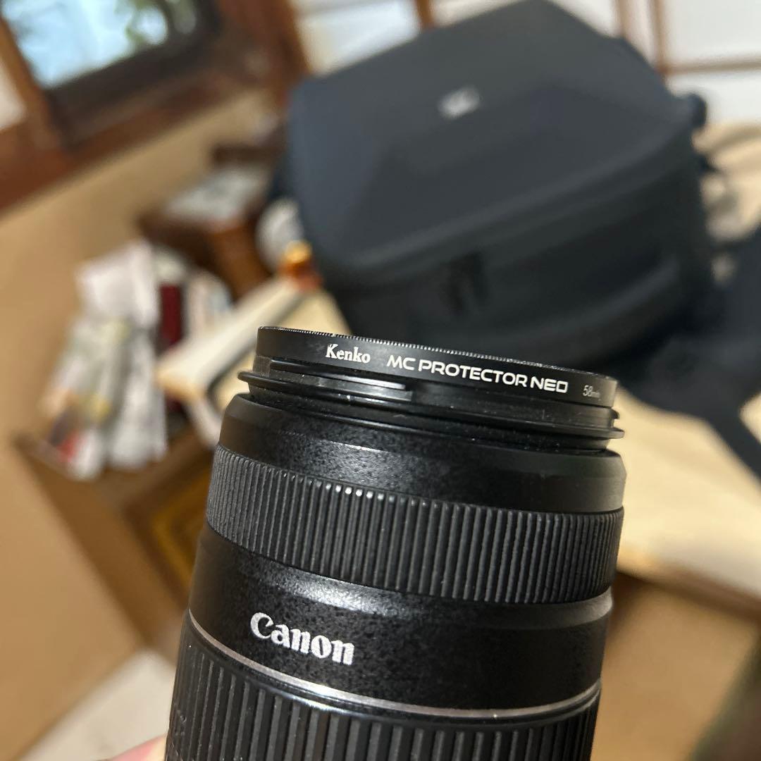 CANON EFS55-250 プロテクター付き