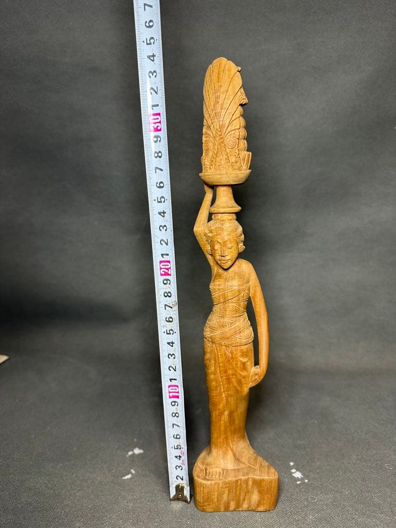 白檀　インドネシア　バリ島　木彫り　仏教美術　仏像 骨董 木像　木製　仏教
