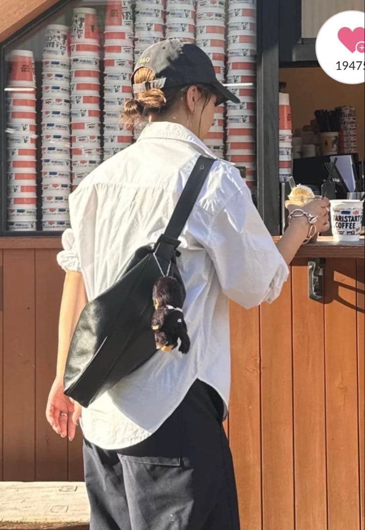 【美品】　ear PAPILLONNER 2WAYレザーショルダーバッグ