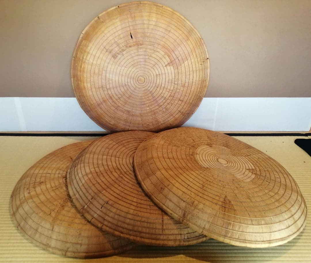 【茶事道具】露地笠　四客組　水屋道具481