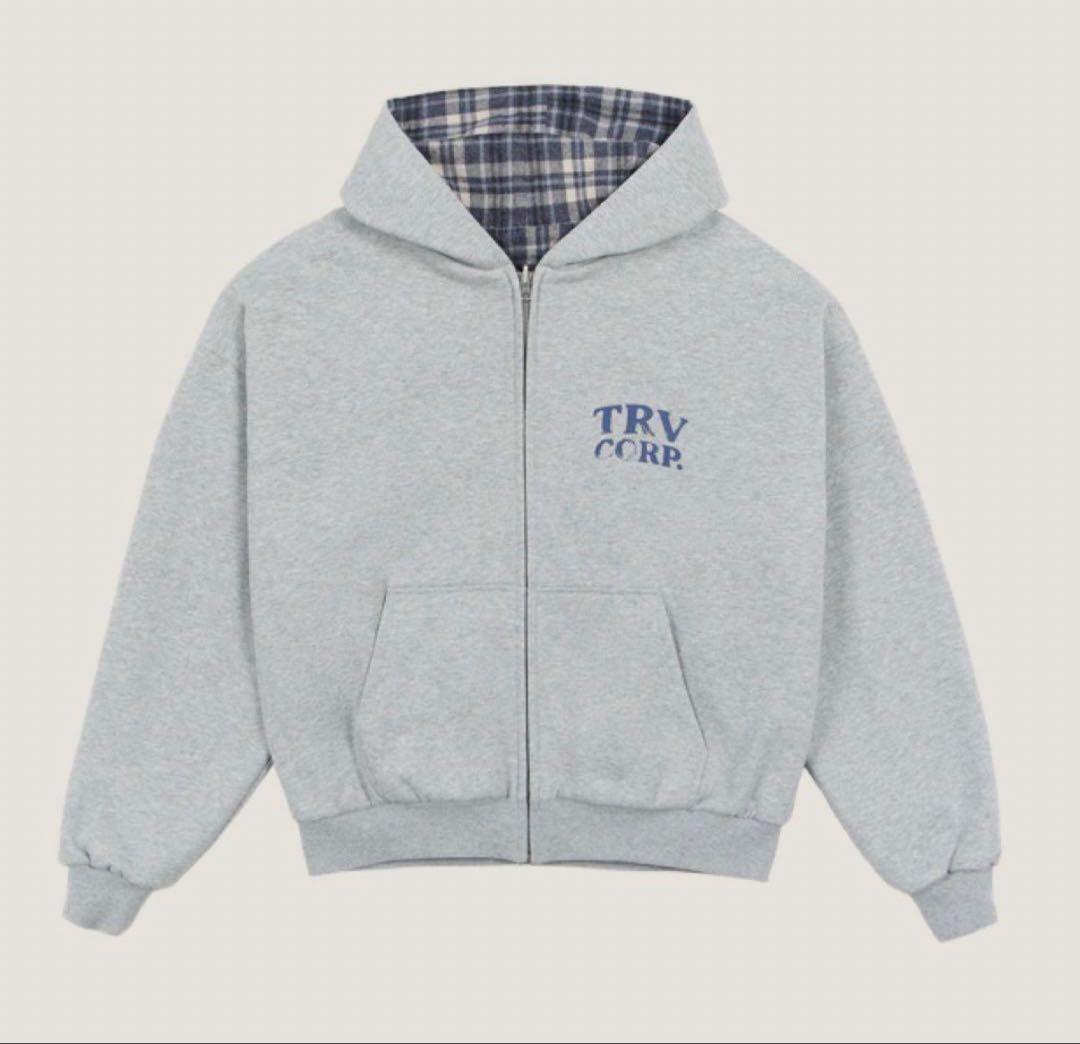 trendt vision Grey リバーシブルジップパーカー