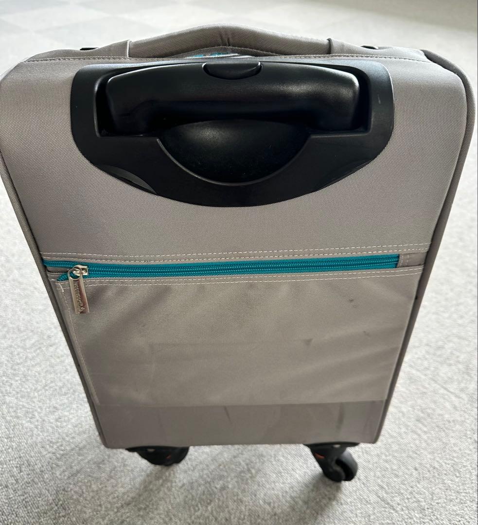 グレー キャリーカート 収納ポケット付き