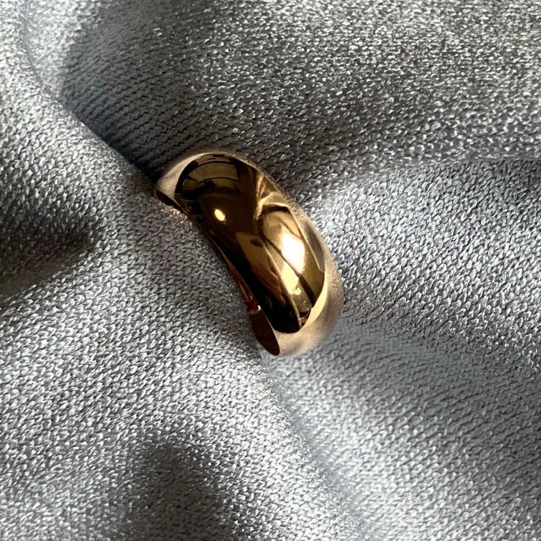 k18 ピンクゴールド　5×13 月甲 フープピアス