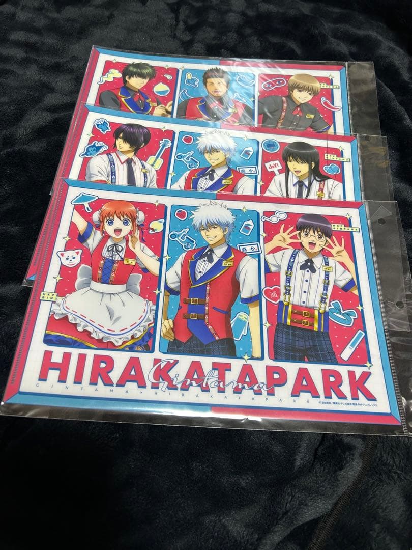 銀魂　クリアファイル　ひらかたパーク　真選組　炎天巡行　かぶき町四天王　冬の装い