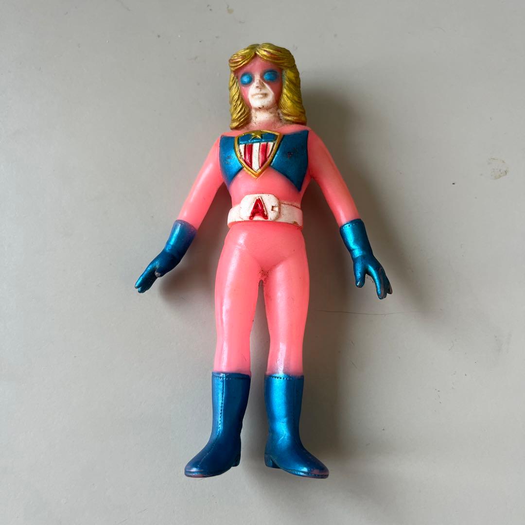 バトルフィーバーJ バトルコサック ミスアメリカ　ソフビ ポピー製