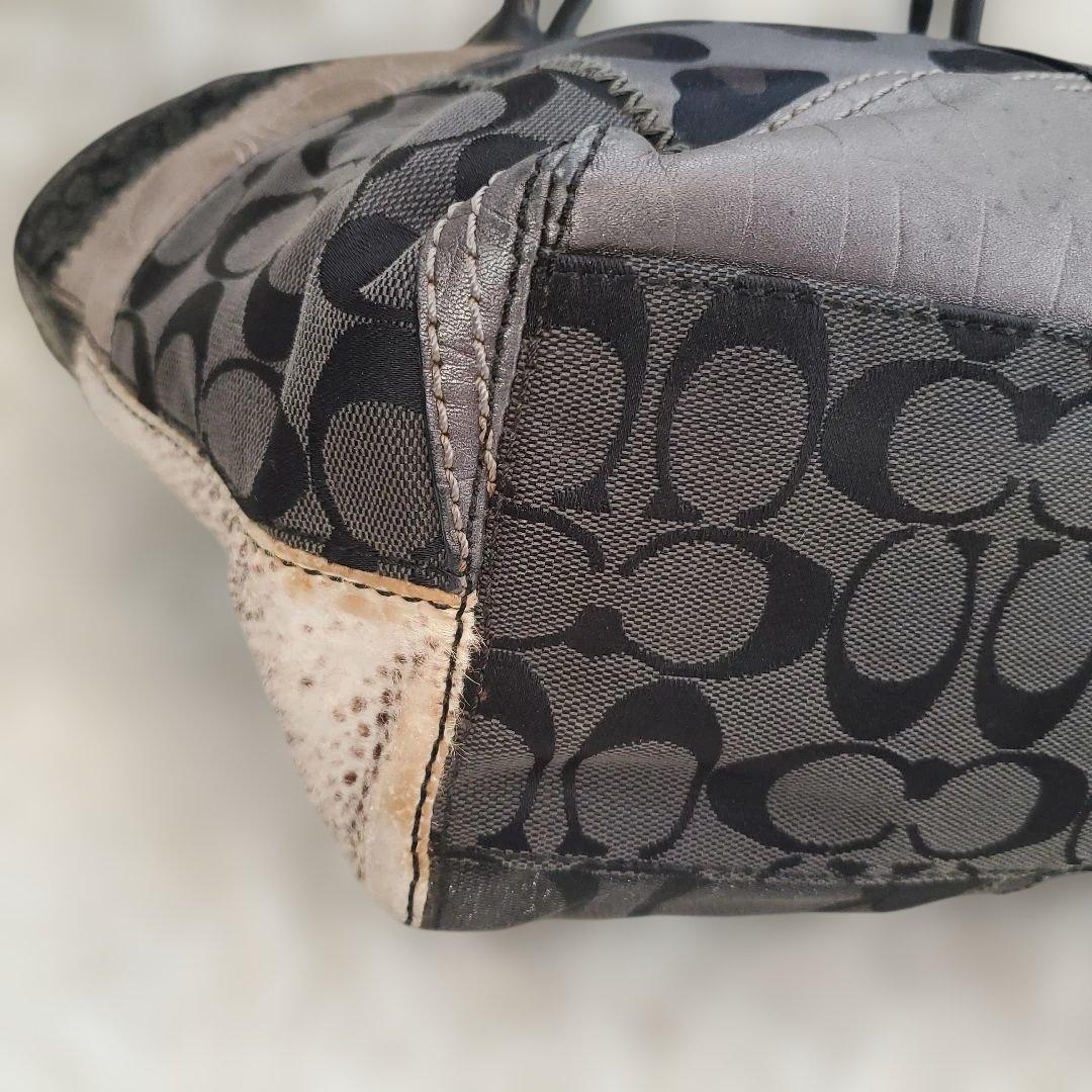 ⭐美品⭐COACH シグネクチャー パッチワーク ショルダーバッグ レザー