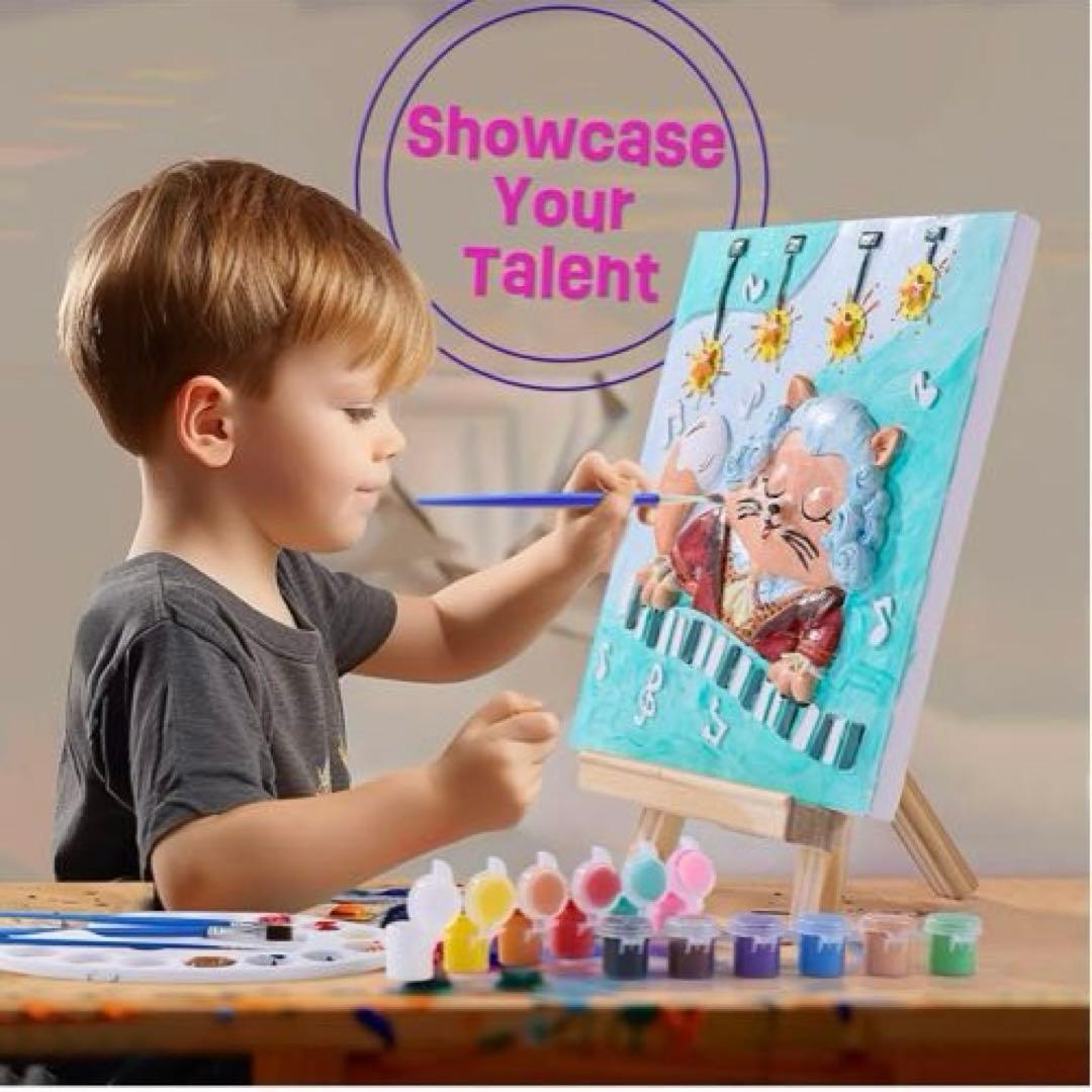 猫のしっくいペイントアート&クラフト DIY画材 ペイントセット