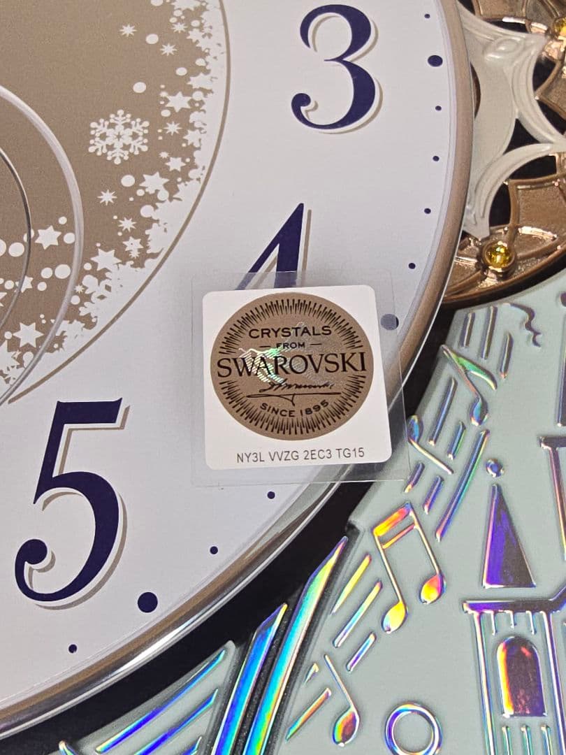 リズム 掛け時計 電波 からくり スモールワールド 4MN537RH