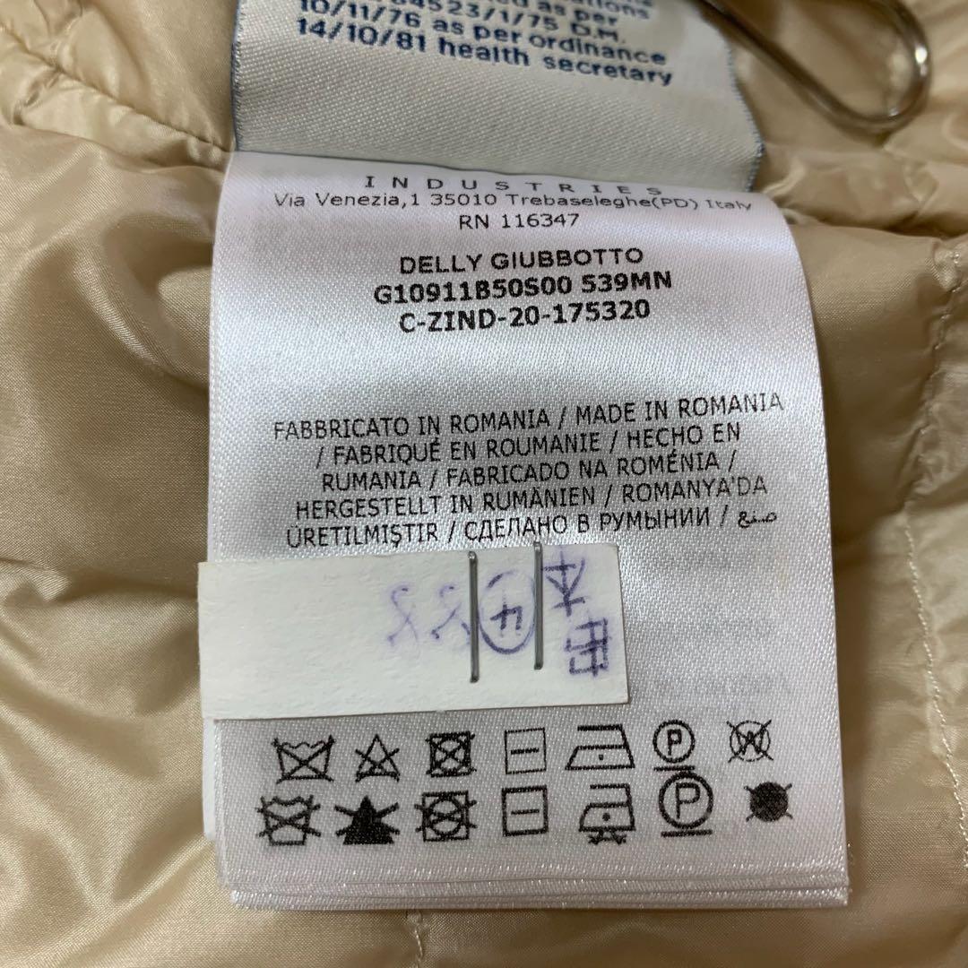 希少　モンクレール　DELLY ライトベージュ　牛革　ダウンジャケット5D121