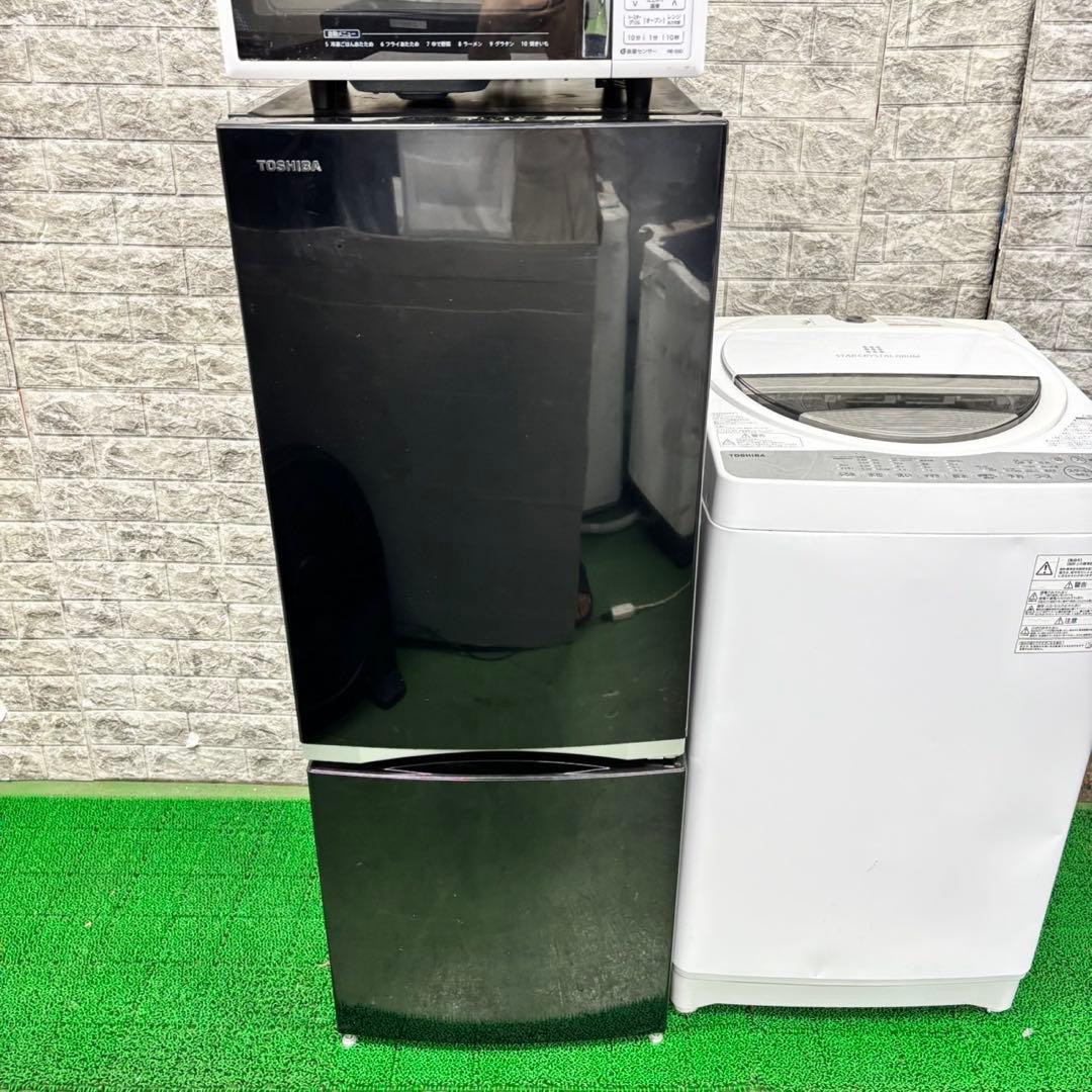 611 東芝　冷蔵庫　洗濯機　SHARP オーブンレンジセット　小型　一人暮らし